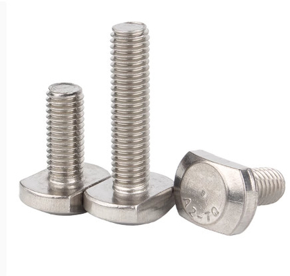 Αγορά GB37 Ατσάλι από ανοξείδωτο χάλυβα 304/316 T- Bolts για Τ- σχήμα κανάλι / Τ- σχήμα βίδες σύσφιξης Φωτοβολταϊκά online manufacture