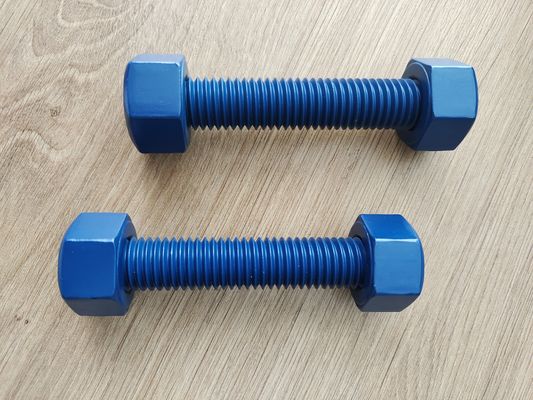 Αγορά PTFE Coated A193 B7 Stud Bolt with 2 Heavy Hex Nuts 1/4