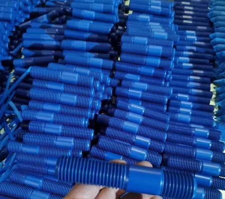 Τελειωμένο επίστρωμα ASTM A193 B8 μπουλονιών PFTE διαδικασίας ανοξείδωτου διπλάσιο