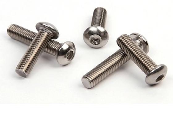 Στροφή κεφαλής με κουμπί SS Hex Socket Round με μετρικό χοντρό νήμα ISO 7380/ASME/ANSI B 18.3.4M
