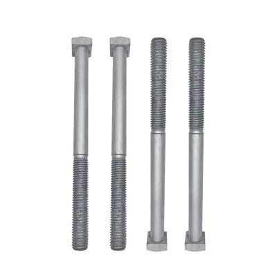 UN Thread Extension Rod Square Head Bolt σε γκρι / ασημένιο για ζεστή βύθιση γαλβανισμένη στερέωση εξατομικευμένη