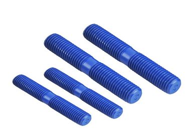 Υψηλής θερμοκρασίας ανθεκτικό PTFE έντυσε τα διπλά τελειωμένα μπουλόνια με τα διπλά καρύδια διαθέσιμα στο διάφορο υλικό