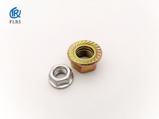 Locknut DIN6923 φλαντζών δεκαεξαδικού Gr5 M6 κομμένη οδοντωτά η κεφάλι πεδιάδα τελειώνει